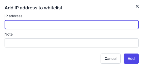 IP Whitelist Form