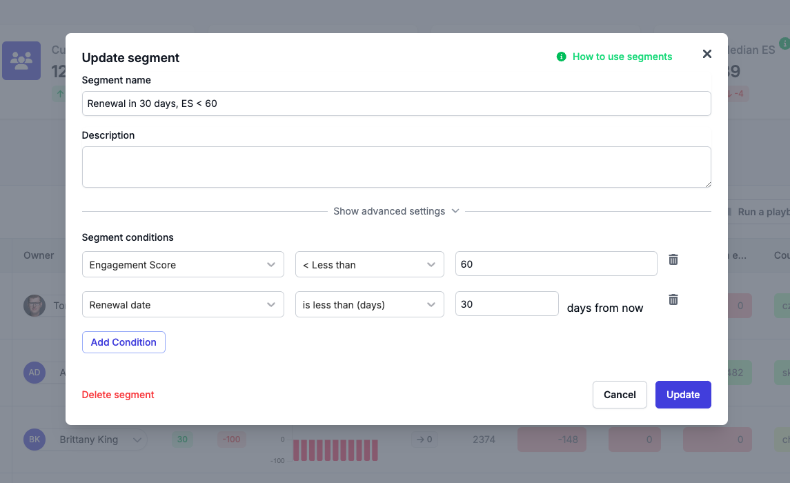 Create a customer segment